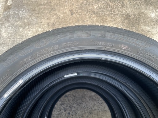 412-3)はめ替え込み！165/55R15 BSエコピアEP150中古4本セット！2020年製