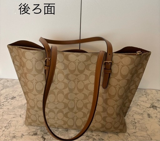 ★coach トートバック　シグネチャー　ブラウン系