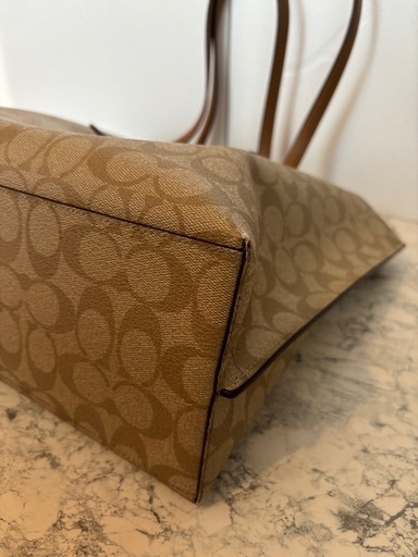★coach トートバック　シグネチャー　ブラウン系