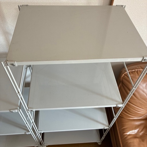無印良品 スチールユニットシェルフ 2台 廃盤色 グレー