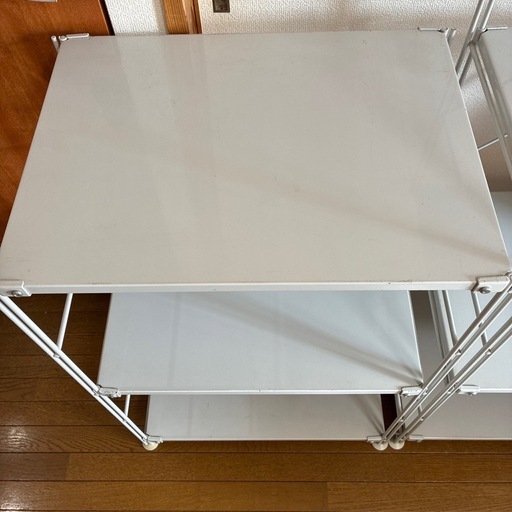 無印良品 スチールユニットシェルフ 2台 廃盤色 グレー