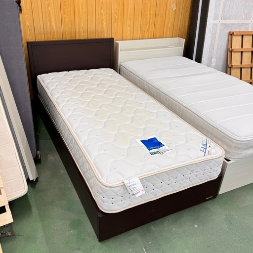 A2229?配達設置可?フランク、ベッドシングルベッド、マットレス付セット?