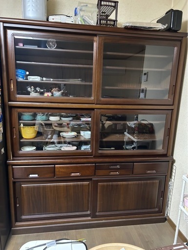 食器棚 (あ) 大在の収納家具《食器棚、キッチン収納》の中古あげます 