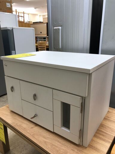 ジャングルジャングル石津店】ドレッサー ホワイト 幅63cm ロータイプ 
