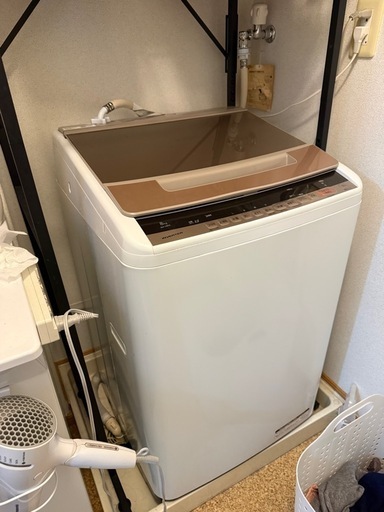 取引中　日立 洗濯機 BW-V80C 8kg 全自動（動作OK）