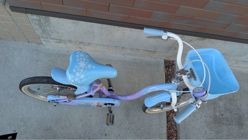 子ども用自転車　アナ雪　プリンセス