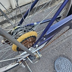 自転車 青 26インチ　 の画像