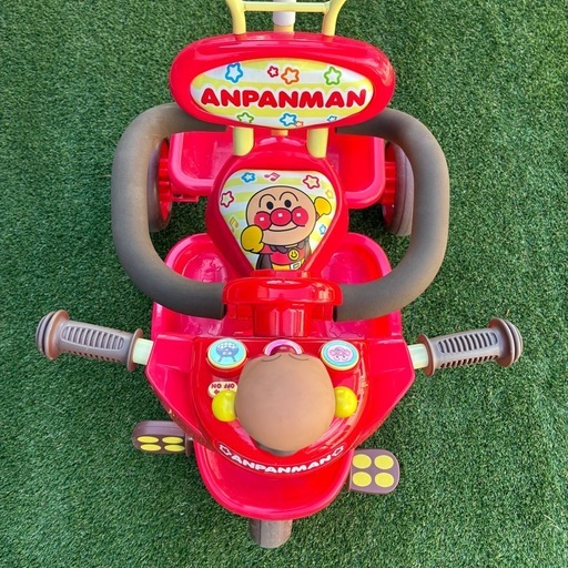 アンパンマン おでかけ三輪車 おしゃべりアンパンマンSP 押棒 カジ