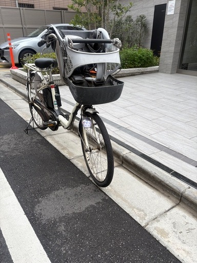  【在庫処分セール】子供前乗せパナソニック電動アシスト自転車 ギュット6.6Ah 