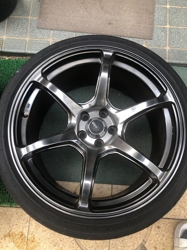 急募！！4本セット 18インチホイール 9.5j pcd100 インセット45 シバタイヤtw300 86 brz インプレッサ