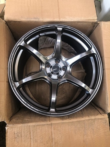 急募！！4本セット 18インチホイール 9.5j pcd100 インセット45 シバタイヤtw300 86 brz インプレッサ