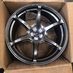 急募！！4本セット 18インチホイール 9.5j pcd100 インセット45 シバタイヤtw300 86 brz インプレッサの画像