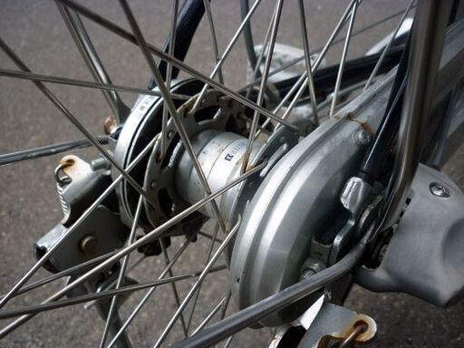 ☆【訳あり】自転車 シティサイクル 27インチ BRIDGESTONE カゴ付き 荷台付き ライト点灯 ブリジストン 切り替え不調 ブリヂストン ママチャリ 札幌市 豊平区 平岸店