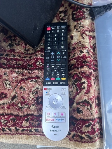 SHARP 55型 有機ELテレビ 4T-C55CQ1 2021年製 動作品 リモコン付 4K 壁掛けYouTube Netflix対応