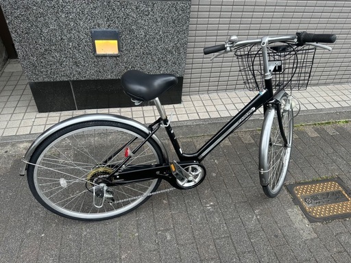 26インチ　外装6段変速　LEDダイナモライト付き　ブラック