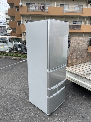 北九州市内配送無料　保証付き 東芝GR-P41G-S 冷蔵庫 ベジータGシリーズ片開きタイプ シルバー [5ドア /右開きタイプ /4