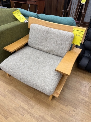 【ドリーム川西店御来店限定】☆ジモティー見たよ♪割引☆ニトリ　1Pソファー　アカツキ／クリーニング済み【2125560000063551】