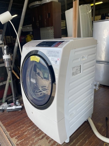北九州市内配送無料　保証付き 日立BD-SV110ALドラム式洗濯乾燥機  [洗濯11.0kg /乾燥6.0kg /ヒートリサイクル乾
