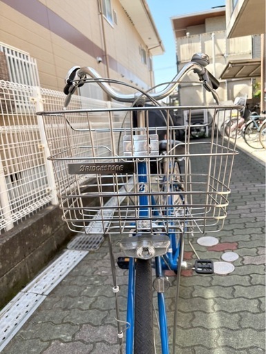 【大阪府茨木市　4/30まで出品】ブリヂストンシティサイクル　27インチ　6段変速　オートライト