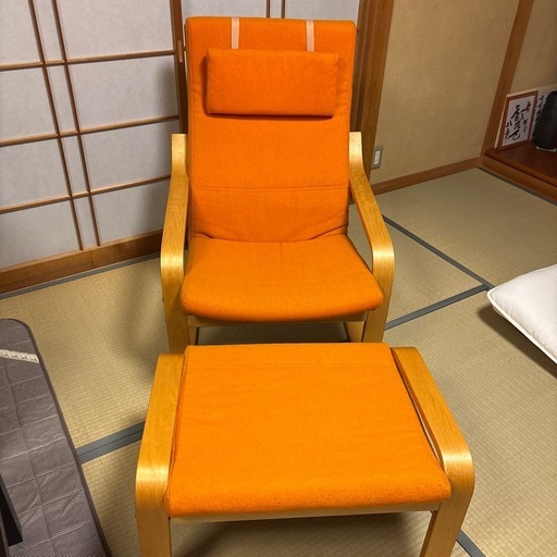 IKEA オレンジ　チェア