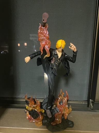 ? 【本日限定】ワンピース サンジ フィギュア 炎エフェクト 美品 早い者勝ち
