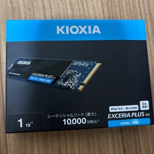 Kioxia EXCERIA Plus G4 NVMe SSD 1TB 内蔵SSD PCIe Gen5 
