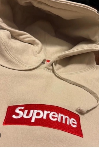 Supreme Box Logo  Hooded Sweatshirt 24FW Stone XLサイズ