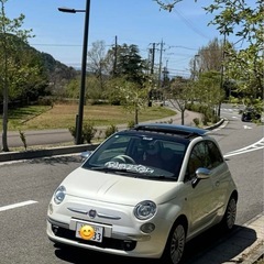 フィアット500 1.4 16V サンルーフ　車検満タン　78.000km コミコミの値段です♪ 滋賀県の画像