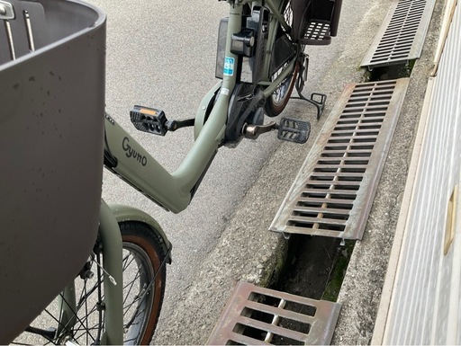797  パナソニック最新機種電動アシスト自転車gyuttoアニーズ20インチカーキアルミ