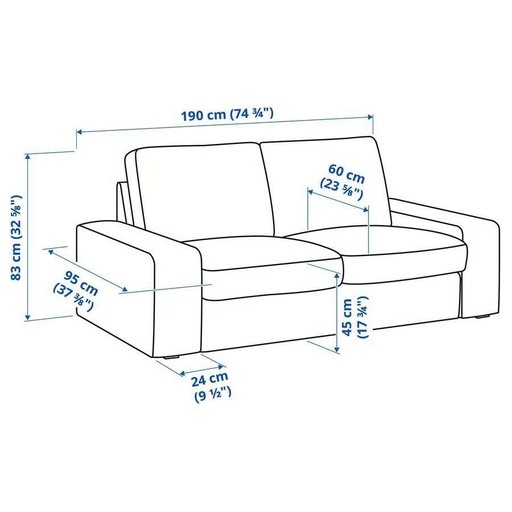 IKEA 布製ソファ
