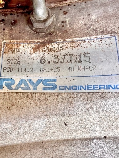 超希少 RAYS VOLK RACING VR 15インチ 6.5J+25 4本セット メッシュ 当時物