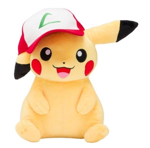 帽子をかぶったピカチュウぬいぐるみ