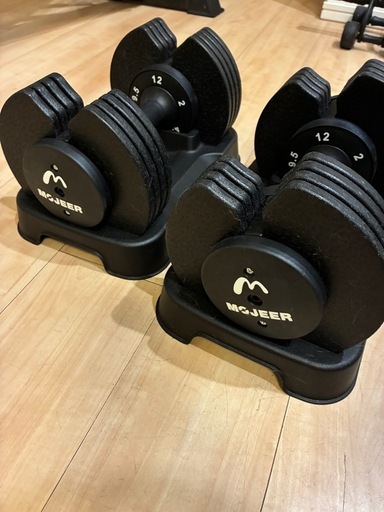 可変式ダンベル 12kg×2個＋ワンダーコア（おまけ）