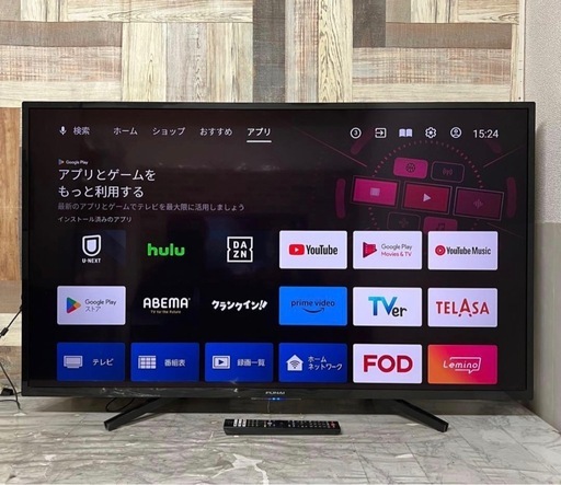 49型液晶4Kチューナー&録画機能内蔵アンドロイドテレビ