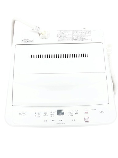 NO.2789 【2025年製】 ヤマダ 全自動電気洗濯機 YWM-T60L 6.0kg 生活家電 家電 洗濯機 中古