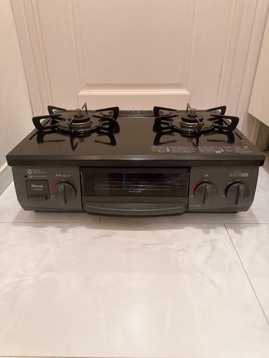 リンナイ KSR563BKL 都市ガス グリル付きガステーブル