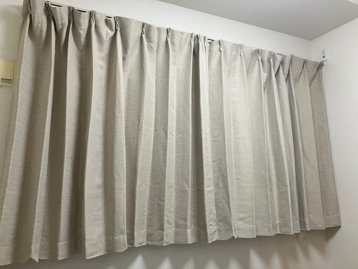 ニトリ　カーテン レースカーテン 遮光 遮熱4枚セット 150×135cm