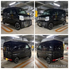 平成29年式 スズキ エブリィワゴン JPターボ 4WD 車検つき 62000kmの画像
