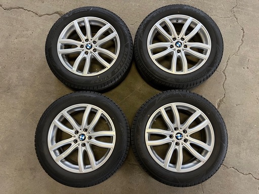 美品バリ山★225/55R18 ブリヂストン ブリザック VRX3 用ホイール 4本 18インチ 7.5J +51 5H 112 スタッドレスタイヤ U11 X1 U10 X2