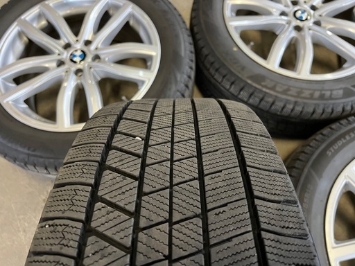 美品バリ山★225/55R18 ブリヂストン ブリザック VRX3 用ホイール 4本 18インチ 7.5J +51 5H 112 スタッドレスタイヤ U11 X1 U10 X2