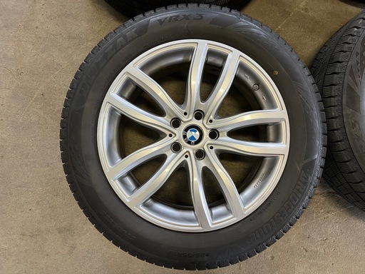 美品バリ山★225/55R18 ブリヂストン ブリザック VRX3 用ホイール 4本 18インチ 7.5J +51 5H 112 スタッドレスタイヤ U11 X1 U10 X2
