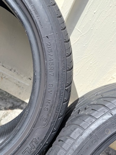 【引取限定/4月迄】バリ溝！22年製 ナンカン NS-2 215/45R17 2本