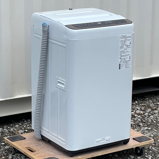 高圧洗浄済み ! ! ◇パナソニック 洗濯機 2019年製 7Kg ビッグウェーブ洗浄 からみほぐし かくはん洗い NA-F50B13