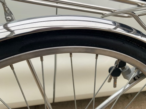 中古美品自転車26インチLEDライト