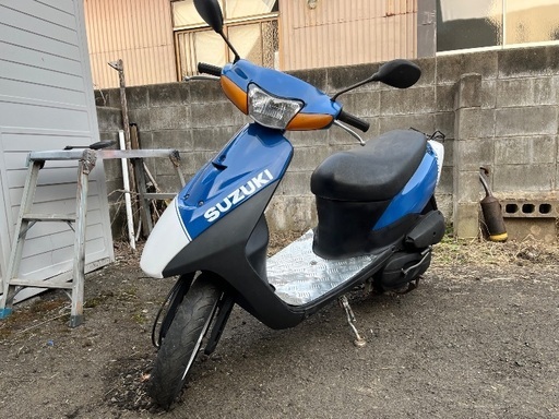 【実働・簡単な整備済】スズキ レッツⅡ 最終型！往年のスズキカラー仕様