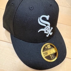 ニューエラ 59FIFTY ホワイトソックス 黒 7 1/2の画像