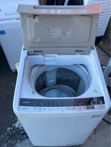 NO B557?福岡市内配送設置無料✨?日立 全自動洗濯機 8kg  ビートウォッシュ BW-V80E W 洗剤セレクト 大流量ナイア