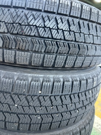 155/65R14 ブリヂストン VRX2 2023年製4本バリ溝ホイール付き4本 