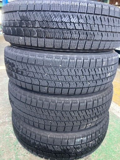 155/65R14 ブリヂストン VRX2 2023年製　4本　バリ溝　ホイール付き　4本