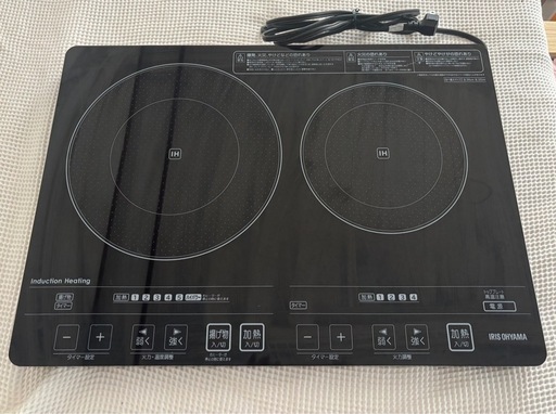 美品！アイリスオーヤマ　IH クッキングヒーター　EIH1470-B